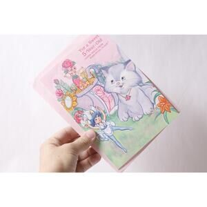 Uncut Rose-Petal Place Vintage Paper Doll Birthday Card Gift Idea ~260507-WH 646